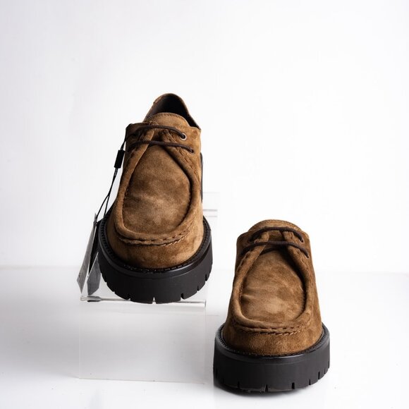 Massimo Dutti Womens Suede Moccasins Chunky Brown US 6.5 EU 37 NWD 1528/450 - Picture 4 of 10